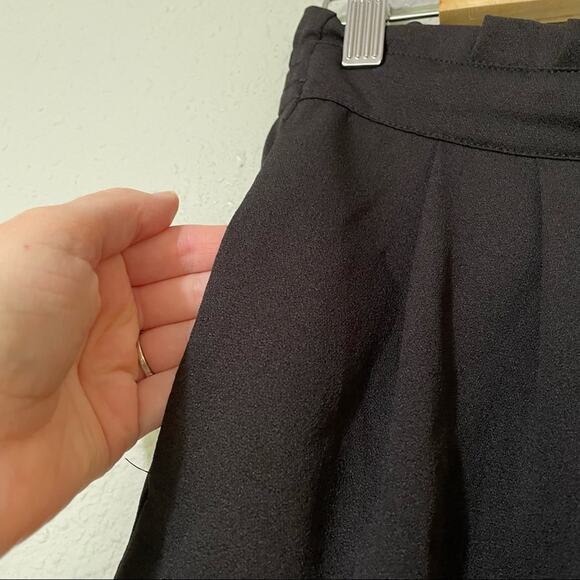 DR2 Daniel Rainn Black Tie Waist Dressy Shorts Womens M Stretch Beachy Casual - Picture 6 of 8